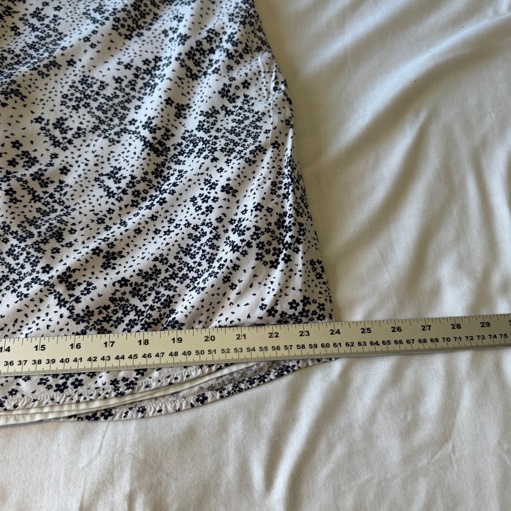 GAP Women's Floral Print V Neck Sleeveless Casual Mini Dress White Large - Picture 10 of 11
